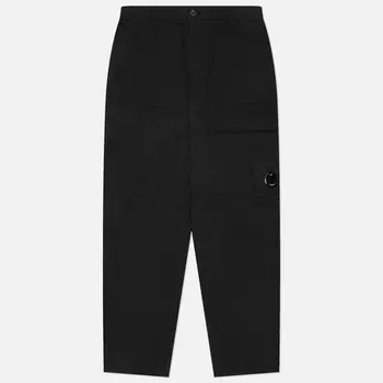 Мужские брюки C.P. Company Stretch Sateen Loose, цвет чёрный, размер 48