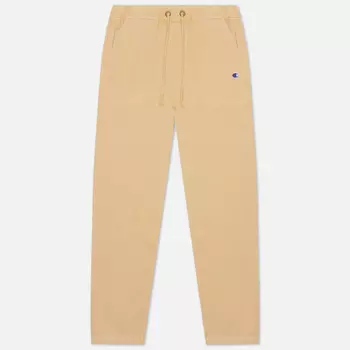 Мужские брюки Champion Reverse Weave Straight Leg Premium Cotton Track, цвет бежевый, размер L