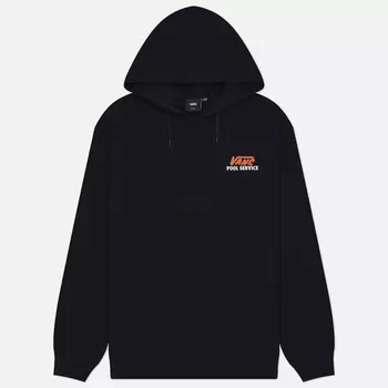 Мужская толстовка Vans Pool Service Loose Hoodie, цвет чёрный, размер XXL
