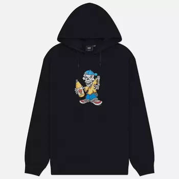 Мужская толстовка Vans Reggie Loose Pullover Hoodie, цвет чёрный, размер S