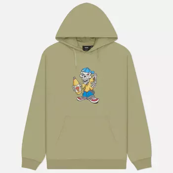 Мужская толстовка Vans Reggie Loose Pullover Hoodie, цвет зелёный, размер M