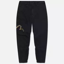 Мужские брюки Evisu Duo Seagull Embroidered Side Pockets, цвет чёрный, размер 32