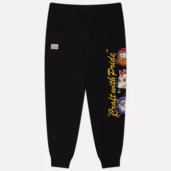 Мужские брюки Evisu Evergreen Hyottoko Festival Printed, цвет чёрный, размер XXL