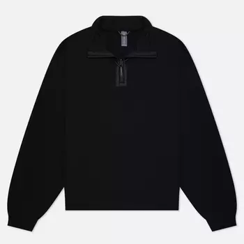 Мужская толстовка UNAFFECTED Stand Collar Half Zip, цвет чёрный, размер M