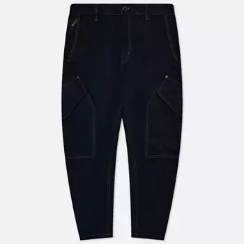 Мужские брюки Evisu Seagull Embossed Print 3D Cropping Cargo, цвет чёрный, размер 34