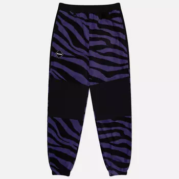 Мужские брюки F.C. Real Bristol Zebra Fleece, цвет фиолетовый, размер XL