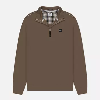 Мужская толстовка Weekend Offender Matisa Quarter Zip, цвет коричневый, размер L