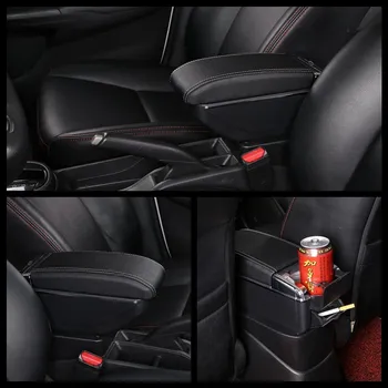 Для Renault Sandero 2, для Renault Logan 2, автомобильный подлокотник, внутренняя коробка, специальные аксессуары для модернизации, центральное хранение чёрный