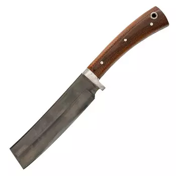 Топорик-нож для мяса, текстолит, гарда олово, сталь ШХ-15