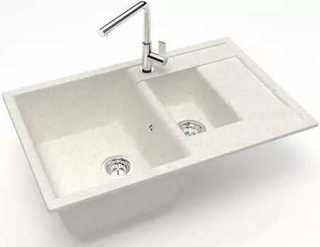 Кухонная мойка Zett Lab Модель 210 хлопок матовый T210Q007