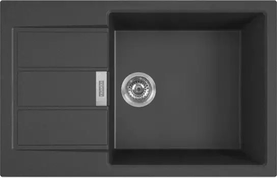 Кухонная мойка Tectonite Franke Sirius S2D 611-78 XL/500 оникс 143.0618.382