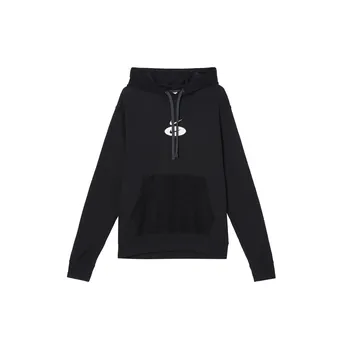 Мужской пуловер с капюшоном и вышитым логотипом Nike, черный DM5463-070 S
