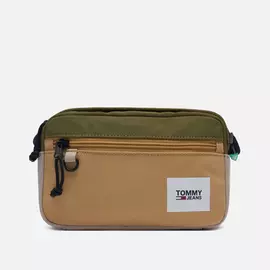 Сумка Tommy Jeans Urban Essentials Crossover, цвет оливковый