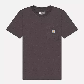 Женская футболка Carhartt Loose Fit Heavyweight K87 Pocket, цвет фиолетовый, размер XS