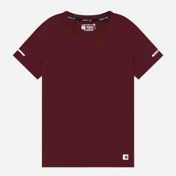 Женская футболка Carhartt LWD Relaxed Fit, цвет бордовый, размер L