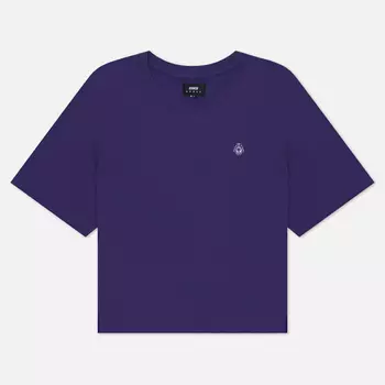 Женская футболка Edwin W‘ Core Beetle Embroidery, цвет фиолетовый, размер XS