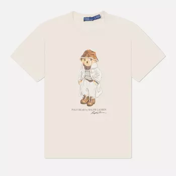Женская футболка Polo Ralph Lauren Polo Bear Coat, цвет белый, размер M
