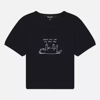 Женская футболка RIPNDIP Don't Call Me Cropped Baby, цвет чёрный, размер L