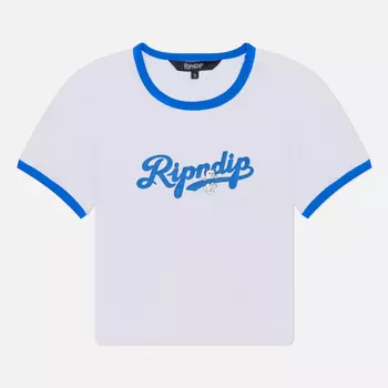 Женская футболка RIPNDIP Los Ripndip Cropped Ringer, цвет белый, размер S