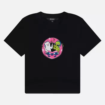 Женская футболка RIPNDIP Love Is Ripndip Cropped Baby, цвет чёрный, размер L
