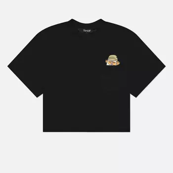 Женская футболка RIPNDIP Nermal S Thompson Cropped Baby, цвет чёрный, размер XS