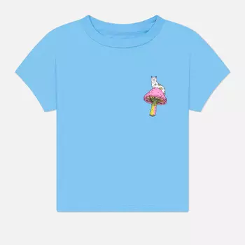Женская футболка RIPNDIP Psychedelic Cropped Baby, цвет синий, размер S
