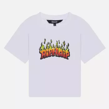 Женская футболка RIPNDIP Scary Cute Cropped Baby, цвет белый, размер L
