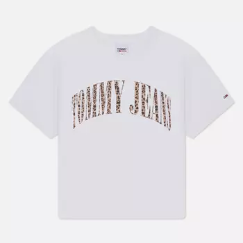 Женская футболка Tommy Jeans Classics Leo, цвет белый, размер M