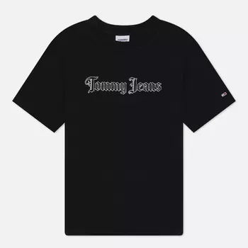 Женская футболка Tommy Jeans Relaxed Grunge 2, цвет чёрный, размер L