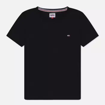 Женская футболка Tommy Jeans Soft Jersey, цвет чёрный, размер M