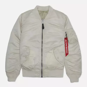 Женская куртка бомбер Alpha Industries MA-1, цвет бежевый, размер S