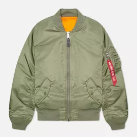 Женская куртка бомбер Alpha Industries MA-1, цвет оливковый, размер XS