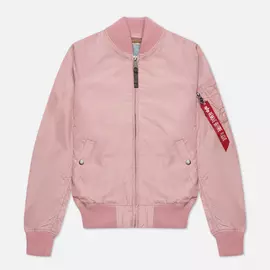 Женская куртка бомбер Alpha Industries MA-1 TT, цвет розовый, размер S