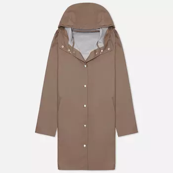 Женская куртка дождевик Stutterheim Mosebacke Lightweight, цвет коричневый, размер XXL