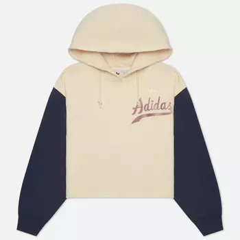 Женская толстовка adidas Originals Modern B-Ball Hoodie, цвет бежевый, размер L