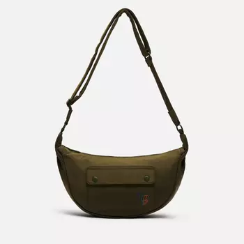 Сумка Paul Smith Stripe Zebra Crescent, цвет оливковый