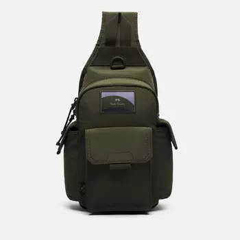 Сумка Paul Smith Sun Ray Nylon Ripstop Sling, цвет зелёный