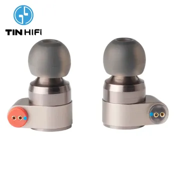 Проводные Внутриканальные наушники TINHIFI T2, Hi-Fi наушники 2DD с двойным динамическим драйвером, металлический монитор с разъемом 0,78 мм, 3,5 мм, 2-контактный разъем