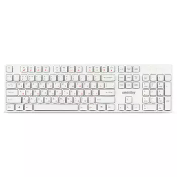 клавиатура проводная SMARBUY ONE 238 USB мультимедийная белый
