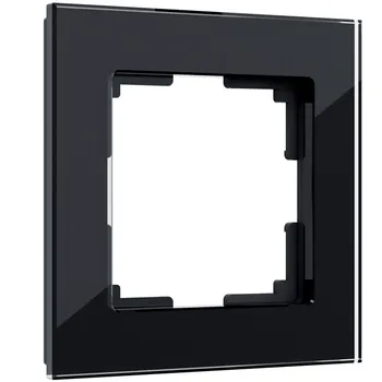 Рамка на 1 пост Favorit (черный,стекло) Werkel W0011108 (a051438)