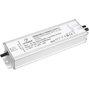 Блок питания ARPV-UH24320A-PFC-0-10V (24V, 13.3A, 320W) (Arlight, IP67 Металл) 026574