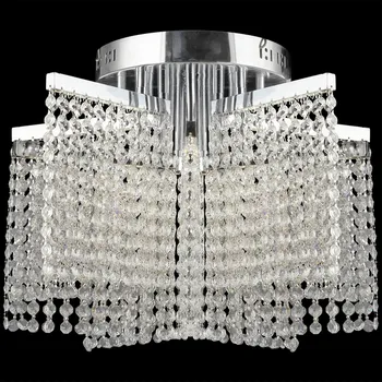 Потолочная люстра хрустальная светодиодная на штанге Reluce 02653-0.3-60W LED CH