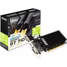 Видеокарта PCI-E MSI GeForce GT 710 (GT 710 2GD3H LP) 2GB Silent Low Profile GDDR3 64bit 28nm 954/1600MHz DVI(HDCP)/HDMI/VGA RTL