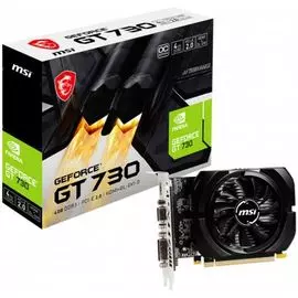 Видеокарта PCI-E MSI GeForce GT 730 (N730K-4GD3/OCV1) 4GB DDR3 64bit 28nm 1006/1600MHz DVI-D/D-SUB/HDMI RTL