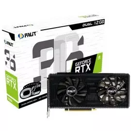 Видеокарта PCI-E Palit GeForce RTX 3060 DUAL OC (NE63060T19K9-190AD) 12GB GDDR6 192bit 8nm 1320/15000MHz HDMI/3*DP