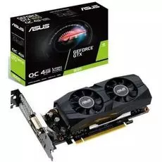 Видеокарта PCI-E ASUS GeForce GTX 1650 OC (GTX1650-O4G-LP-BRK) 4GB GDDR5 128bit 12nm 1485/8002MHz DVI/HDMI/DP low-profile