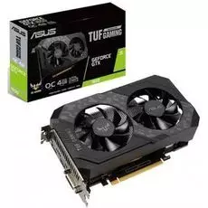 Видеокарта PCI-E ASUS GeForce GTX 1650 TUF GAMING OC (TUF-GTX1650-O4GD6-GAMING) 4GB GDDR6 128bit 12nm 1410/12000MHz DVI-D/HDMI/DP RTL