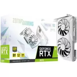 Видеокарта PCI-E Zotac GeForce RTX 3070 Twin Edge OC White Edition LHR (ZT-A30700J-10PLHR) 8GB GDDR6 256bit 8nm 1500/14000MHz HDMI/3*DP RTL