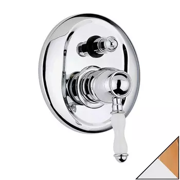 Смеситель Bandini Antico 854.620/06 CrOro С ВНУТРЕННЕЙ ЧАСТЬЮ, для душа