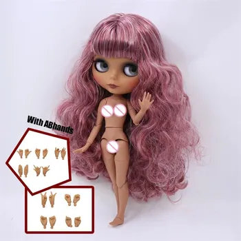 ICY DBS Blyth кукла шаровой шарнир, тело, разноцветные волосы, черная кожа, матовое лицо, телесная кукла и набор, кукла, игра-одевалка, подарок для девочки with ABhands